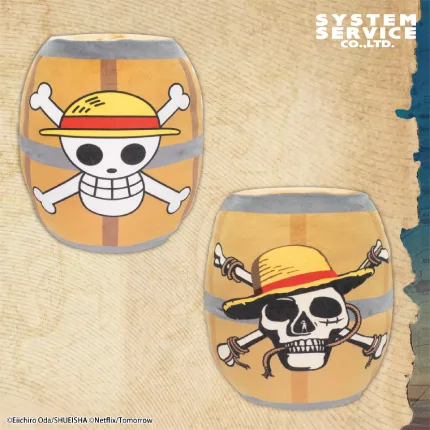 Netflixシリーズ実写版「ONE PIECE」シーズン2 樽型もちもち腕枕クッション